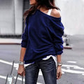 Women's New Fashion Style One Shoulder Soft Long Sleeve Top by DailySale