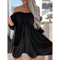 Women's Off Shoulder Casual Puff Sleeve Dress by DailySale