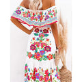 Women's Off Shoulder Print Dress by DailySale
