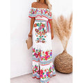 Women's Off Shoulder Print Dress by DailySale