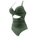 Women's One Piece High Waist Swimwear Tummy Control Cutout by DailySale