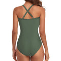Women's One Piece High Waist Swimwear Tummy Control Cutout by DailySale