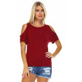 Women's Open-Shoulder Short Sleeve Top - Assorted Sizes by DailySale