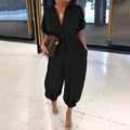 Women's Ordinary Deep V Jumpsuit by DailySale