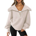 Womens Oversized Half Zip Pullover Sweatshirts Hoodie by DailySale