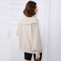 Womens Oversized Half Zip Pullover Sweatshirts Hoodie by DailySale
