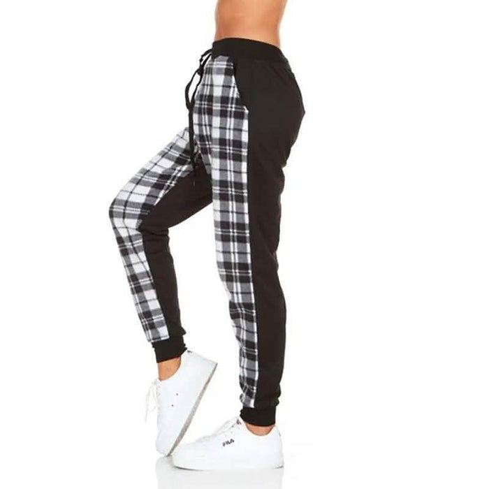 Women's Plaid Jogger Pants With Pockets by DailySale