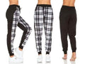 Women's Plaid Jogger Pants With Pockets by DailySale