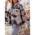 Women's Plaid Long Sleeve Button Down Collar Coat by DailySale