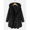 Women's Plus Size Coat Button Pocket by DailySale