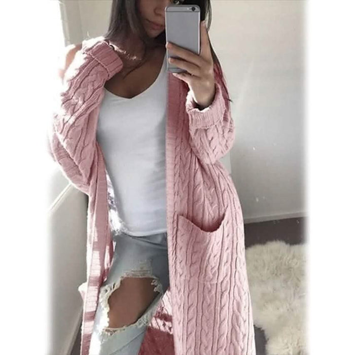 Women's Pocket Knitted Cardigan Sweater by DailySale