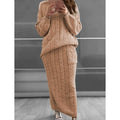 Women's Pocket Knitted Patchwork Solid Casual Long Sleeve Loose Sweater by DailySale