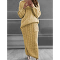 Women's Pocket Knitted Patchwork Solid Casual Long Sleeve Loose Sweater by DailySale