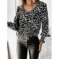 Women's Polka Dot Long Sleeve Casual Shirt by DailySale