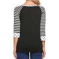 Women's Polka Dots Striped 3/4 Sleeve Top by DailySale