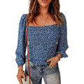 Women's Puff Long Sleeve Square Neck Tops by DailySale