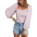 Women's Puff Long Sleeve Square Neck Tops by DailySale