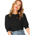 Women's Puff Sleeve Pullover Keyhole Back Blouse by DailySale