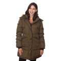 Women's Puffy Coat with Large Pockets and Faux Fur Hood by DailySale
