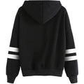 Women's Pullover Fleece Drop Shoulder Striped Hoodie by DailySale