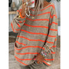 Women's Pullover Jumper Cable Knit Tunic Knitted Print Crew Neck