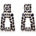 Women's Rhinestone Rectangle Drop Earrings by DailySale