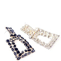 Women's Rhinestone Rectangle Drop Earrings by DailySale