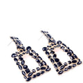 Women's Rhinestone Rectangle Drop Earrings by DailySale
