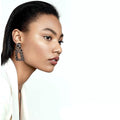 Women's Rhinestone Rectangle Drop Earrings by DailySale