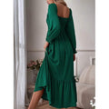 Women's Ruffle Autumn Winter Swing Midi Dress by DailySale
