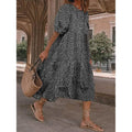 Women's Ruffled Patchwork Print Midi Dress by DailySale