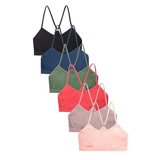 Women's Seamless Mesh Racerback Bralette Sports Bras by DailySale