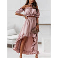 Women's Sexy Boho Solid Color Casual Dress Two Piece by DailySale