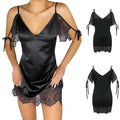 Women's Sexy Lace Satin Mini Dress by DailySale