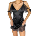Women's Sexy Lace Satin Mini Dress by DailySale