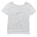 Women's Short Sleeve Back Lace Top Blouse by DailySale