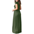 Women's Short Sleeve Loose Casual Long Dresses with Pockets by DailySale
