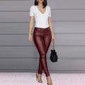 Women's Skinny Leather Pants by DailySale