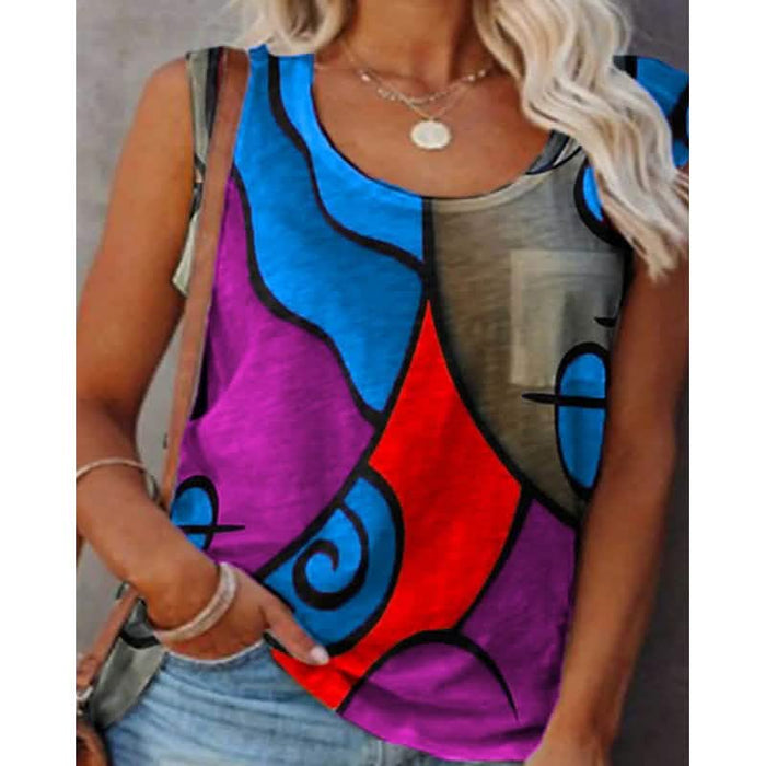 Women's Sleeveless Crew Neck Casual Top Vest by DailySale