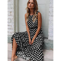Women's Sleeveless Polka Dot Long Dress by DailySale