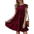 Women's Sleeveless Ruffle Sleeve Summer Dress by DailySale
