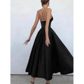 Women's Sleeveless Solid Color Open Back Maxi Dress by DailySale
