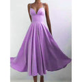 Women's Sleeveless Solid Color Open Back Maxi Dress by DailySale