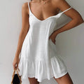 Women's Sleeveless Solid Color V-Neck Mini Dress by DailySale