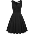 Women's Sleeveless Wrap V-Neck A-line Bridesmaid Cocktail Party Dress by DailySale