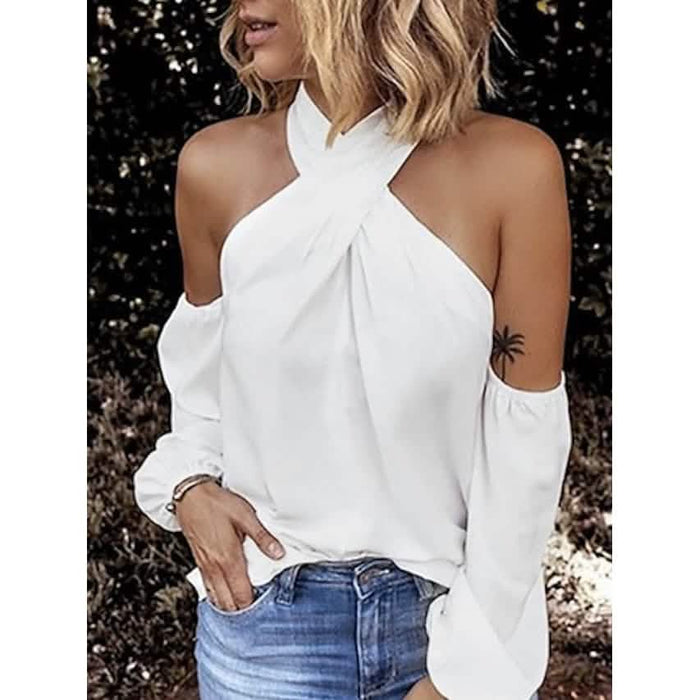 Women's Solid Color Halter Top by DailySale