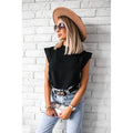Women's Solid Color Patchwork Stand Collar Top by DailySale