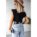 Women's Solid Color Patchwork Stand Collar Top by DailySale