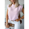 Women's Solid Color Patchwork Stand Collar Top by DailySale