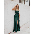 Women's Solid Color Slit Tie Maxi Dress by DailySale
